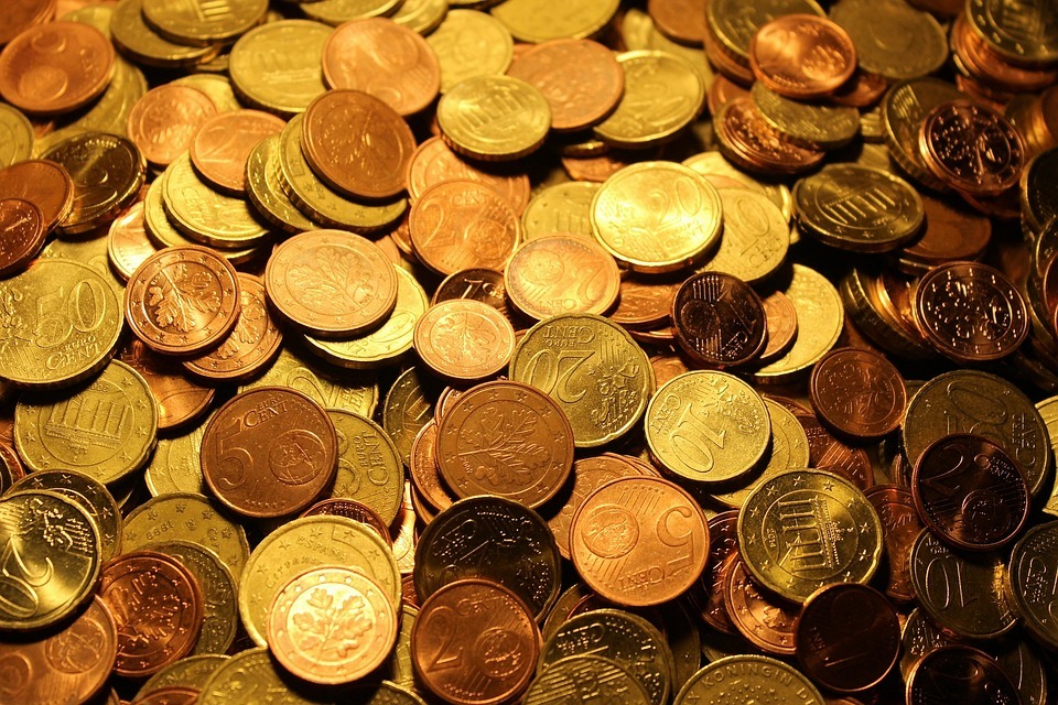 大量の硬貨